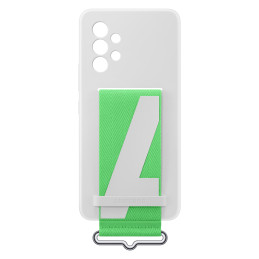„Samsung Strap“ silikoninis dėklas, skirtas Samsung Galaxy A53 5G baltas (EF-GA536TWEGWW)