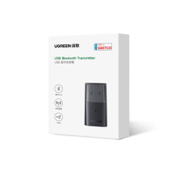 Ugreen bluetooth siųstuvo adapteris, skirtas Playstation / Nintendo Switch ausinėms juodos spalvos (CM408)