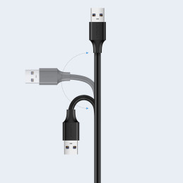 Ugreen plėtinio USB 2.0 adapteris 5m juodas (US103)
