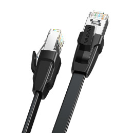 Ugreen Ethernet LAN kabelis Cat.8 U/ FTP plokščias 1 m juodas (NW134)