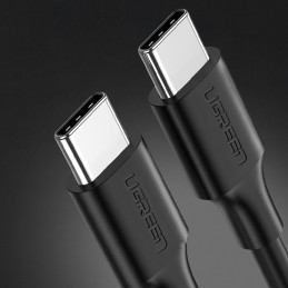 Ugreen US286 USB-C – USB-C PD QC 3A 480Mb/ s kabelis 0,5m – juodas