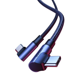 Ugreen US335 70698 kampinis USB-C – USB-C PD QC FCP kabelis 100W 5A 480Mb/ s 2m – juodas
