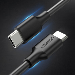 Ugreen US286 USB-C – USB-C 3A 480Mb/ s kabelis 3m – juodas