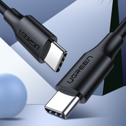 Ugreen US286 USB-C – USB-C 3A 480Mb/ s kabelis 3m – juodas