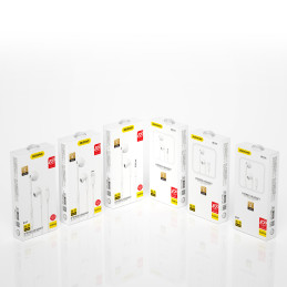 Dudao X14PROL-W1 į ausis įdedamos ausinės su Lightning jungtimi baltos spalvos (X14PROL-W1)