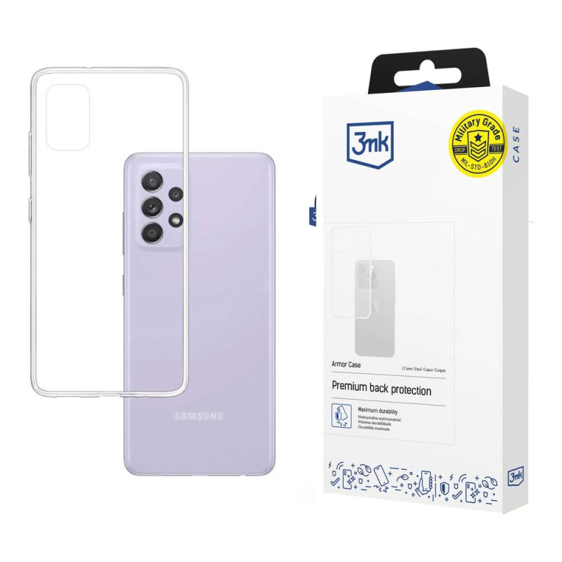 3mk šarvų dėklas, skirtas Samsung Galaxy A52 4G / 5G / A52s 5G - skaidrus