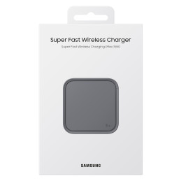 Samsung belaidžio įkroviklio padėklas EP-P2400TBEGEU 15W indukcinis įkroviklis + maitinimo įkroviklis + USB-C laidas - j...