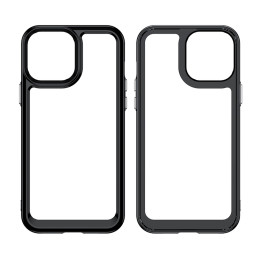 Outer Space Case dėklas skirtas iPhone 13 Pro, kietas dangtelis su gelio rėmeliu, mėlynas