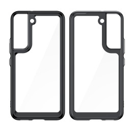 „Oper Space Case“ dėklas, skirtas Samsung Galaxy S22+ (S22 Plus) kietu dangteliu su permatomu gelio rėmeliu