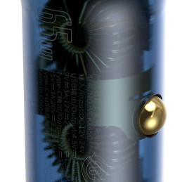 Baseus USB / USB Type C automobilinis įkroviklis 65 W 5 A SCP Quick Charge 4.0+ Power Delivery 3.0 LCD ekranas pilkas (C...