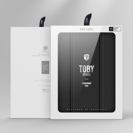 Dux Ducis Toby Armored Flip Smart dėklas, skirtas Oppo Pad su juodu rašiklio laikikliu