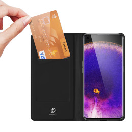 Dux Ducis Skin Pro atverčiamas dėklas, skirtas Oppo Find X5 juodas