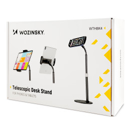 Wozinsky planšetinio kompiuterio ir telefono stovas ant stalo juodas (WTHBK4)