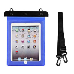 Vandeniui atsparus PVC tabletės dėklas - mėlynas