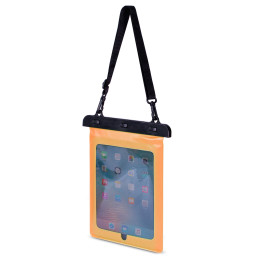 Vandeniui atsparus PVC tabletės dėklas – oranžinis
