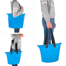 Vandeniui atsparus 11L PVC maišelis - mėlynas