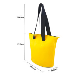 Vandeniui atsparus 11L PVC maišelis - geltonas
