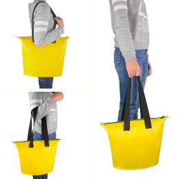 Vandeniui atsparus 11L PVC maišelis - geltonas
