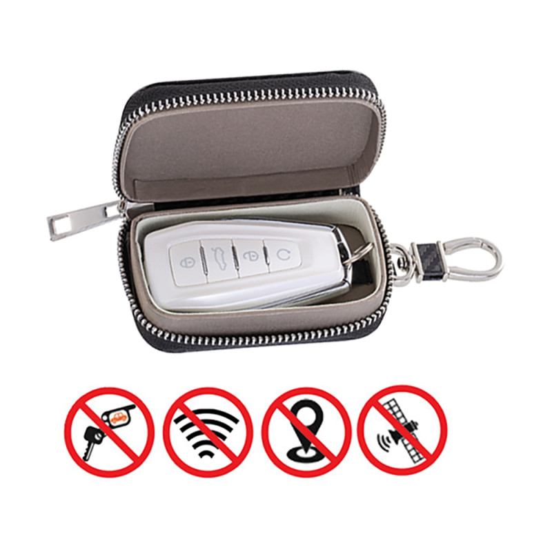 Apsaugos nuo vagystės automobilio raktų dėklas, blokuojantis radijo bangas Faraday Box Faraday Cage juodas