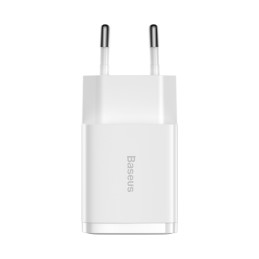 „Baseus“ kompaktiškas sieninis įkroviklis 2x USB 10,5 W baltas (CCXJ010202)