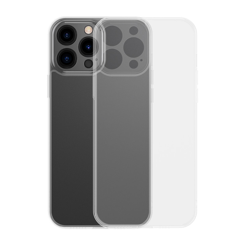 „Baseus“ matinio stiklo dėklo dangtelis, skirtas „iPhone 13 Pro Max“ standžiam dėklui su permatomu gelio rėmeliu (ARWS00...