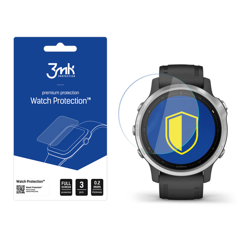 3mk Watch Protection™ hibridinis stiklas v. FlexibleGlass Lite ant Garmin Fenix 6s