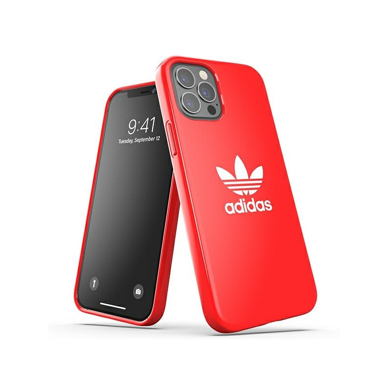 Adidas OR SnapCase Trefoil dėklas skirtas iPhone 12 / iPhone 12 Pro - raudonas