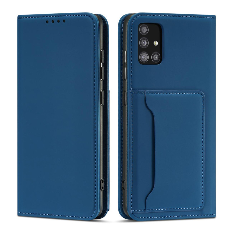 Magnetinis kortelės dėklas, skirtas Xiaomi Redmi Note 11 Pro, dangtelis, kortelių piniginė, kortelių stovas, mėlynas