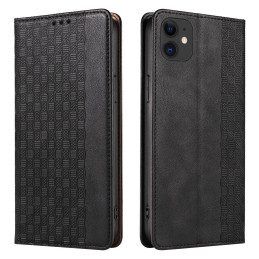 Magnetinio dirželio dėklas iPhone 12, piniginės dangtelis + mini dirželis, pakabukas, juodas