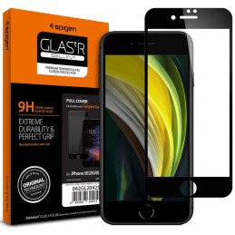 Spigen Glass FC grūdintas stiklas, skirtas iPhone 7/ 8/ SE 2020/ 2022 – juodas