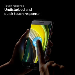 Spigen Glass FC grūdintas stiklas, skirtas iPhone 7/ 8/ SE 2020/ 2022 – juodas