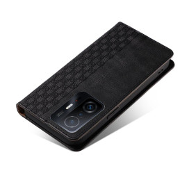 Magnetinio dirželio dėklas, skirtas Samsung Galaxy A13 5G dangteliu piniginei + mini pakabukas juodas dirželis