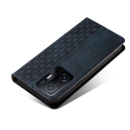 Magnetinio dirželio dėklas, skirtas Samsung Galaxy A13 5G padengti pinigine + mini pakabukas, mėlynas