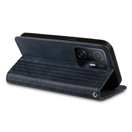 Magnetinio dirželio dėklas, skirtas Samsung Galaxy A13 5G padengti pinigine + mini pakabukas, mėlynas