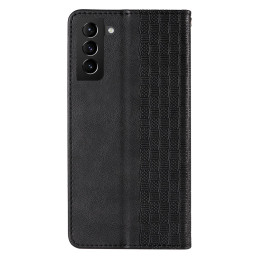 Magnetinio dirželio dėklas, skirtas Samsung Galaxy S22+ (S22 Plus) piniginės dangtelis + juodas mini pakabukas su diržel...