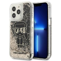 Karl Lagerfeld Liquid Glitter Gatsby dėklas iPhone 13 Pro Max - juodas