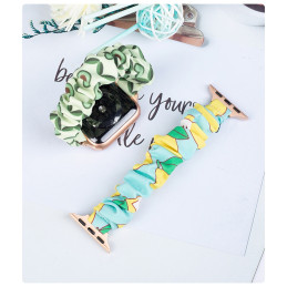 Audinio juosta laikrodžiui 7 / 6 / 5 / 4 / 3 / 2 / SE (45 / 44 / 42 mm) apyrankės apyrankės elastinė juosta geltona