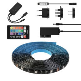 Sonoff L2-5M Kit Smart vandeniui atspari LED juostelė 5 m RGB nuotolinio valdymo pulto Wi-Fi maitinimo adapteris