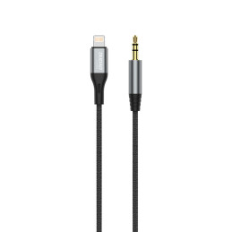 Dudao garso kabelis Lightning - mini lizdas 3,5 mm 1m pilka (L11PRO)