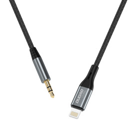 Dudao garso kabelis Lightning - mini lizdas 3,5 mm 1m pilka (L11PRO)