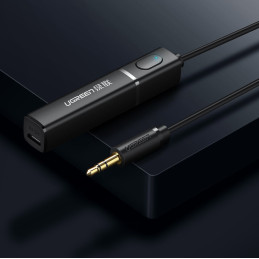 Ugreen Bluetooth 5.0 siųstuvo belaidžio garso adapteris 3,5 mm mini lizdas juodas (40761 CM107)