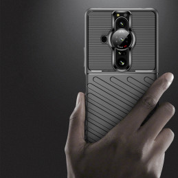 Thunder Case lankstus šarvuotas dangtelis, skirtas Sony Xperia Pro-I juodas
