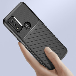 Thunder Case lankstus šarvuotas dėklo dangtelis, skirtas Motorola Moto G Play 2022 juodas