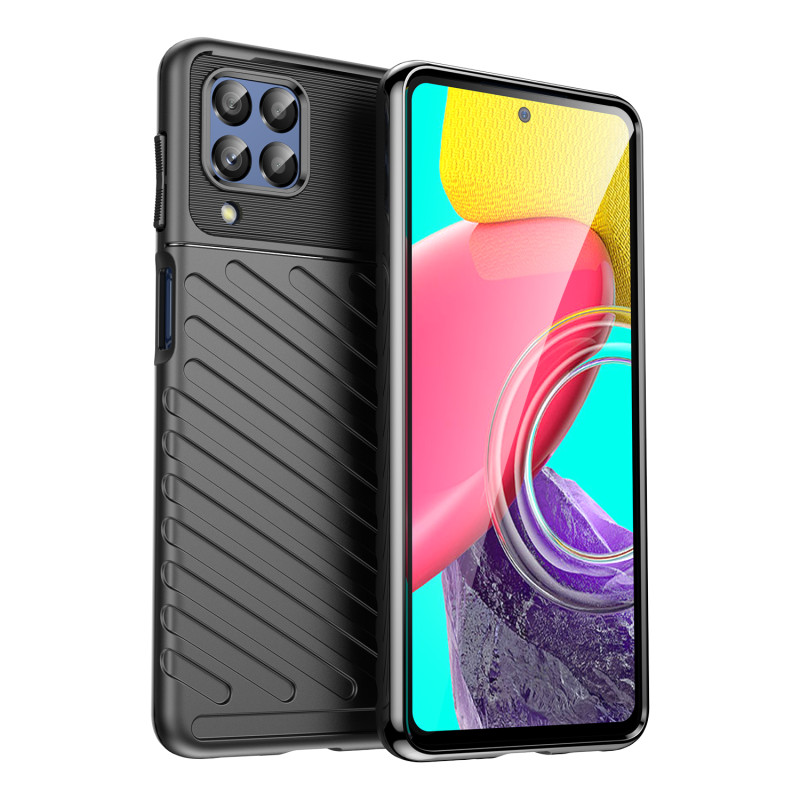 Thunder Case lankstus šarvuotas dėklas Samsung Galaxy M53 5G juodas