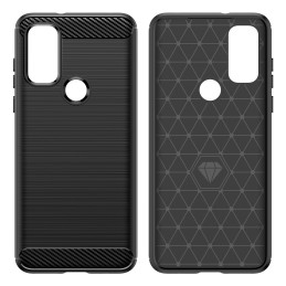 Carbon Case lankstus dangtelis, skirtas Motorola Moto G Play 2022 juodas