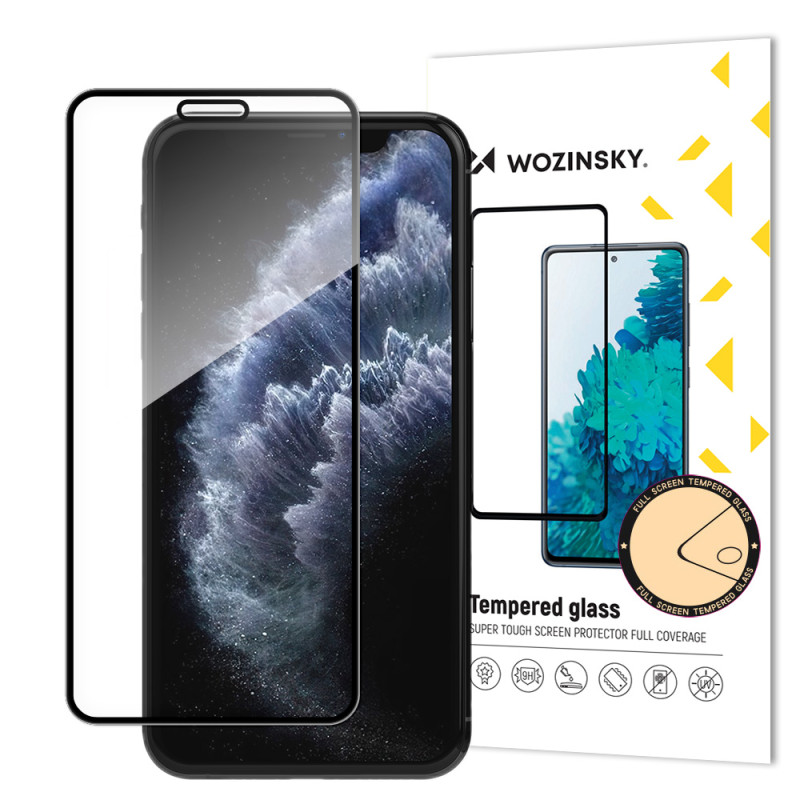Wozinsky Super patvarus pilnai klijuojamas grūdintas stiklas viso ekrano dangtelis su rėmeliu patogiu dėklu Apple iPhone...