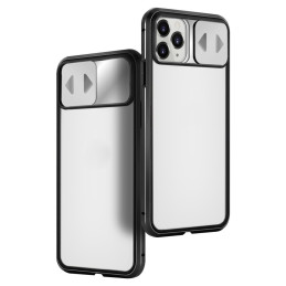 Wozinsky Magnetic Cam Slider Case Magnetic Case 360 Full Cover Glass Screen Camera Protector Huawei P40 Black