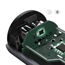 Dudao automobilinis įkroviklis 2x USB 3.4A pilka (R5s pilka)