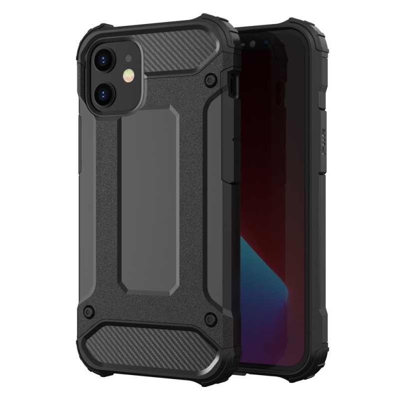 Hybrid Armor šarvuotas hibridinis dėklo dangtelis iPhone 12 Pro Max juodas