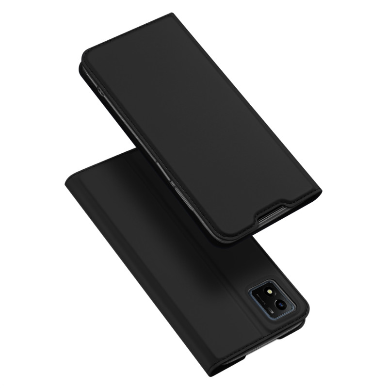 Dux Ducis Skin Pro dėklo dėklo dangtelis su atvartu Vivo Y01 / Y15s / Y15a juodas